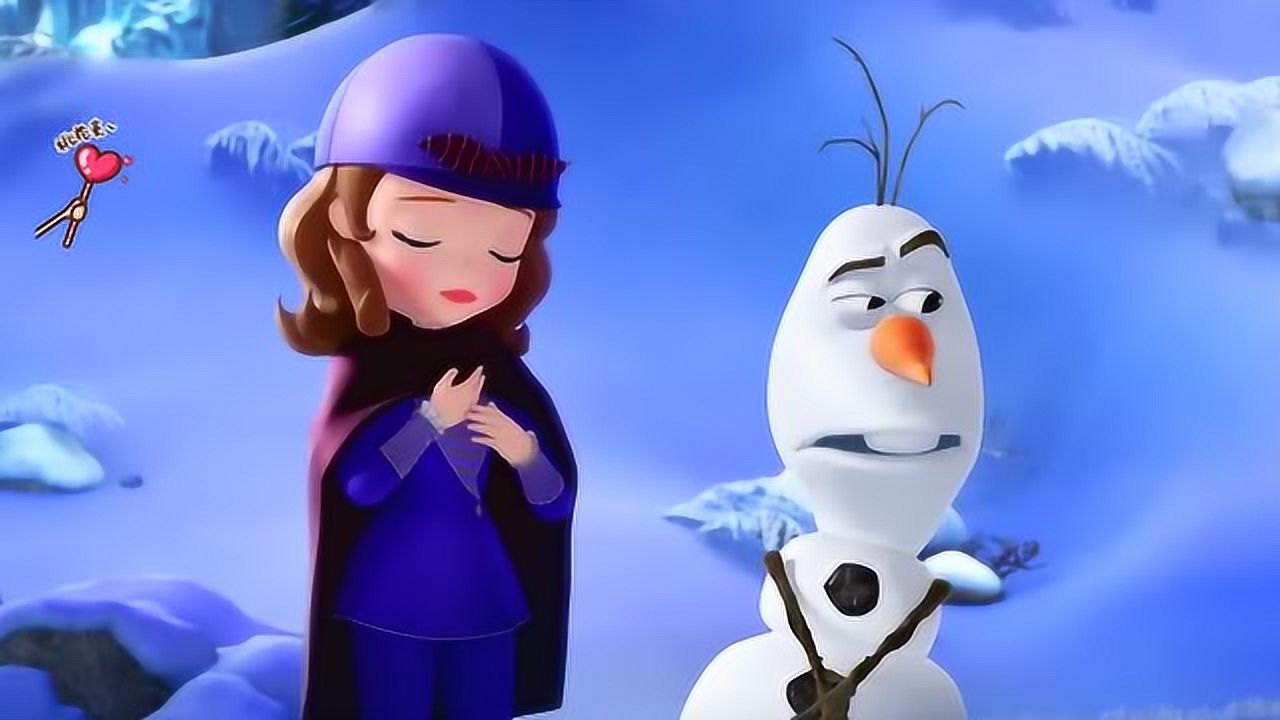 小公主苏菲亚:雪宝的脑袋掉了,苏菲亚帮他安了回去