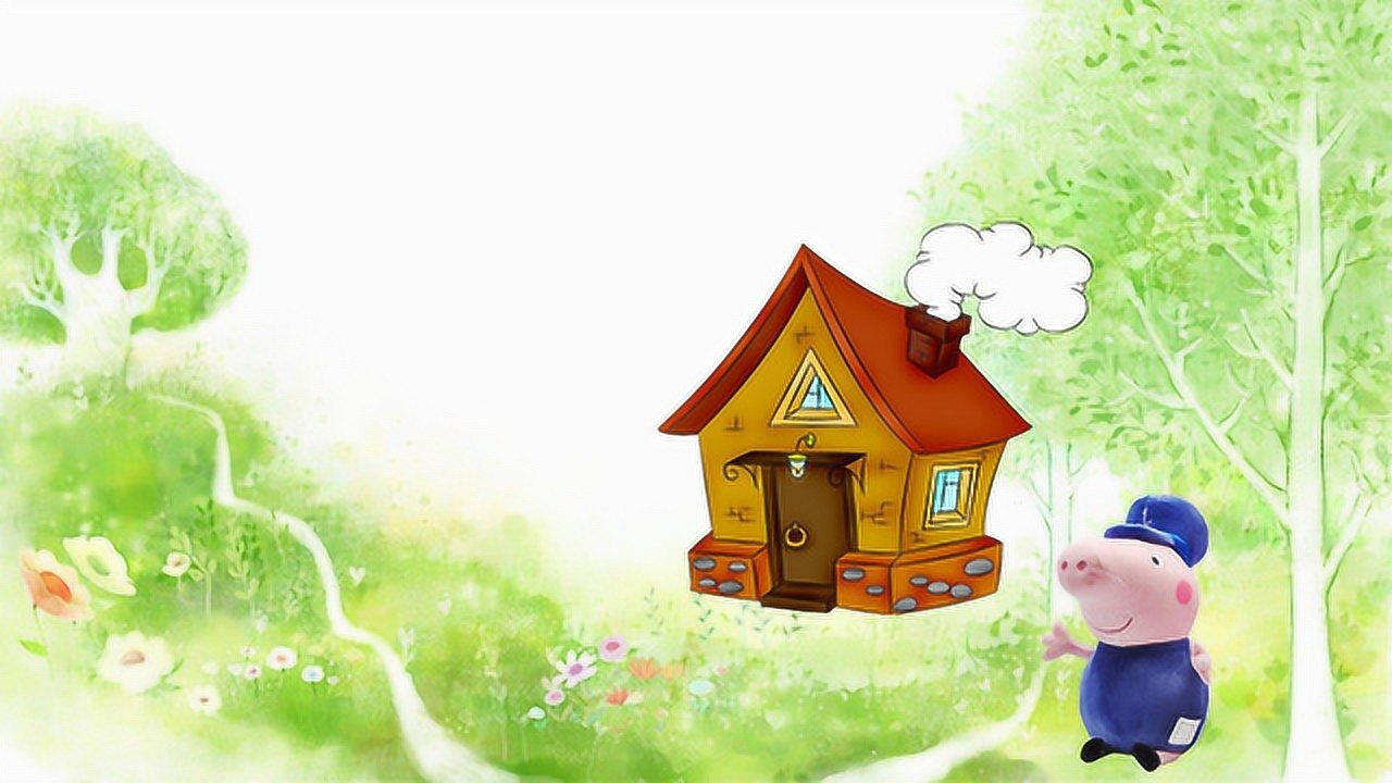 小猪佩奇玩具,苏西瑞贝卡与佩奇乔治在猪爷爷家愉快地玩耍的故事