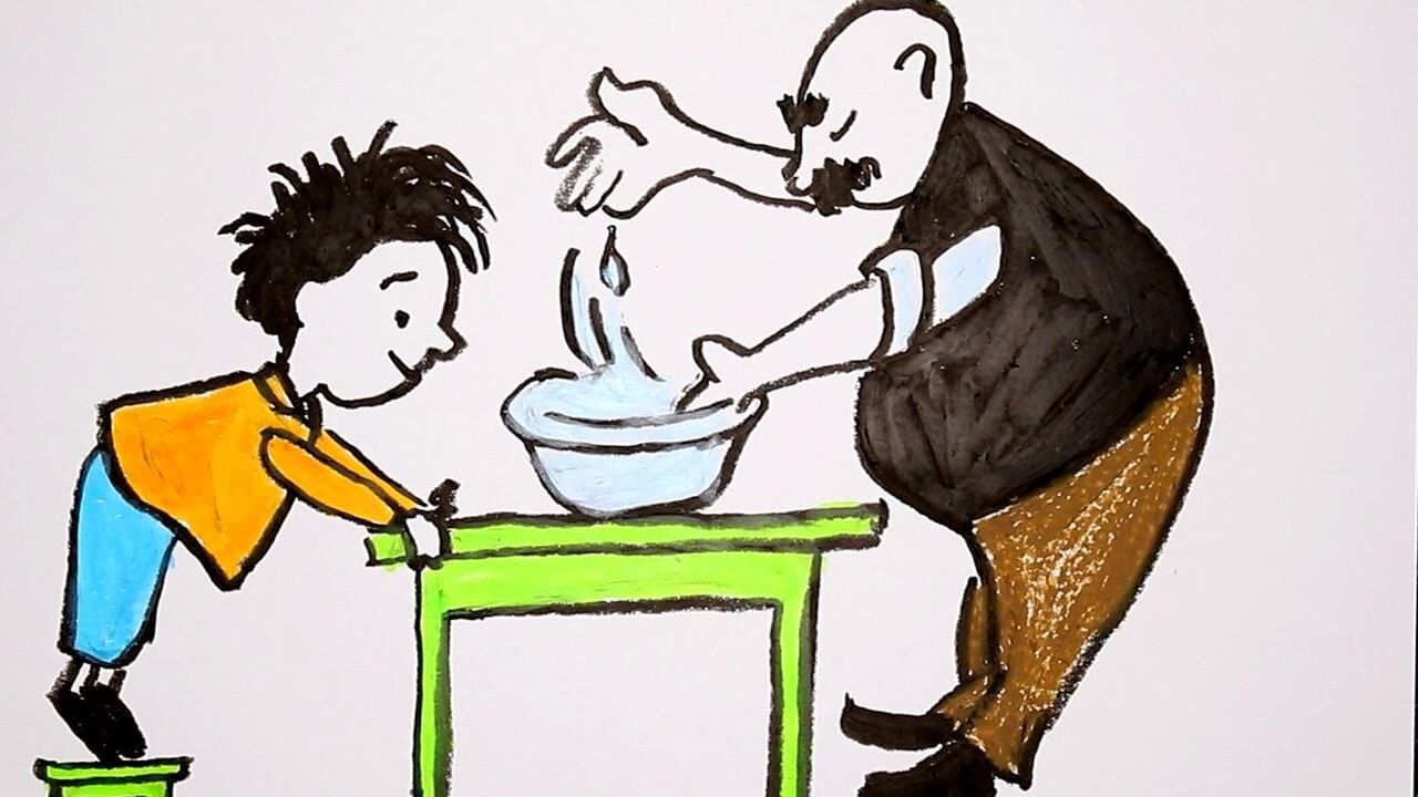 暑假里面学画画之世界经典儿童读物《父与子》,高鳍红剑作品