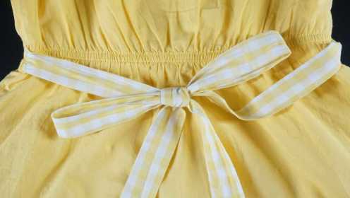 原来连衣裙蝴蝶结是这样系的，腰结肩结都很简单，好看又时尚