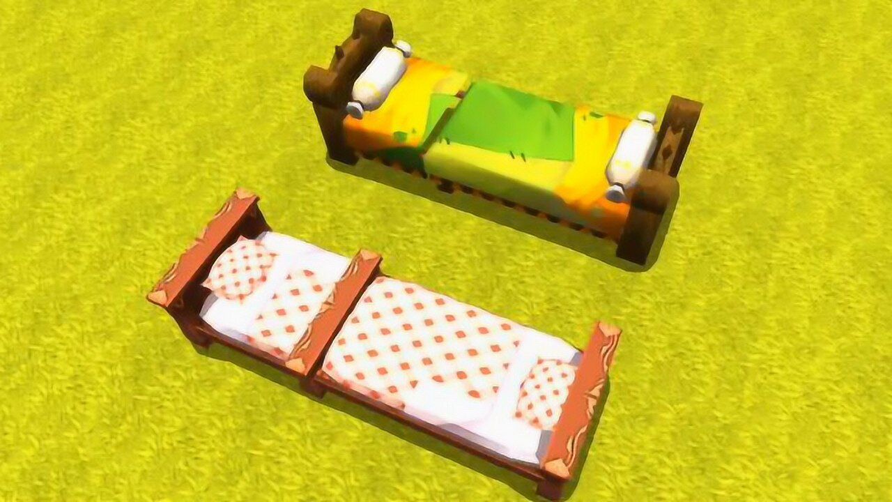 迷你世界:教你做双头床,教程