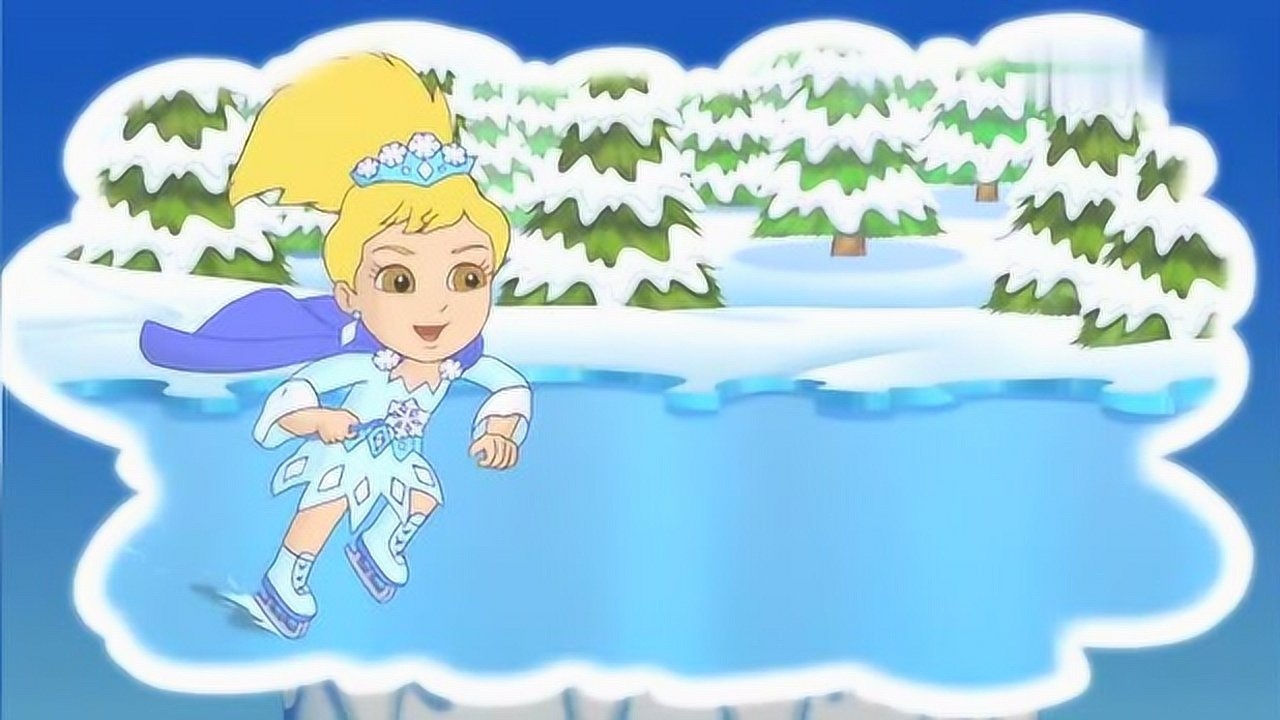 爱冒险的朵拉:雪公主告诉朵拉,雪森林里来了个女巫,她溜冰很厉害