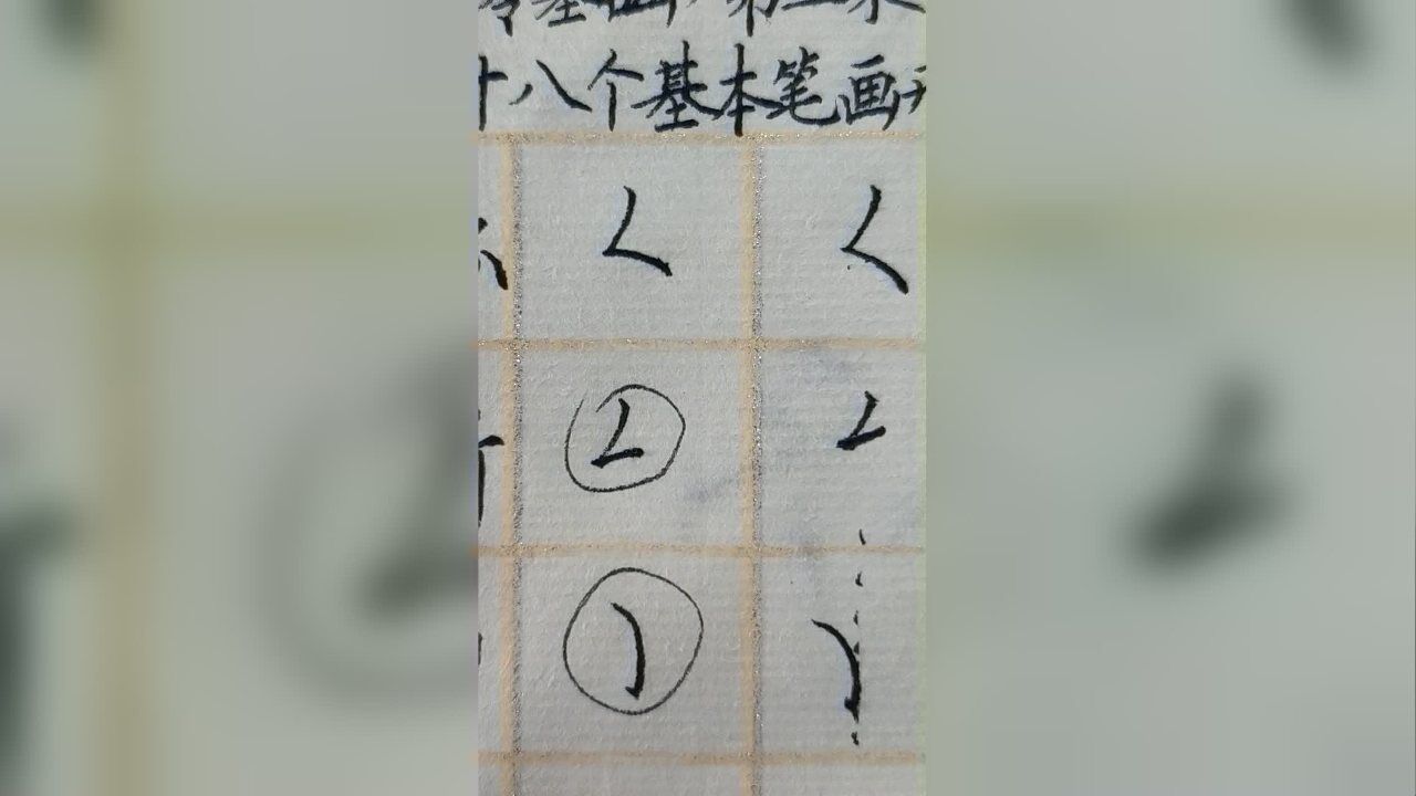 练字从零开始,要是明白基本笔画的形态是什么_腾讯视频