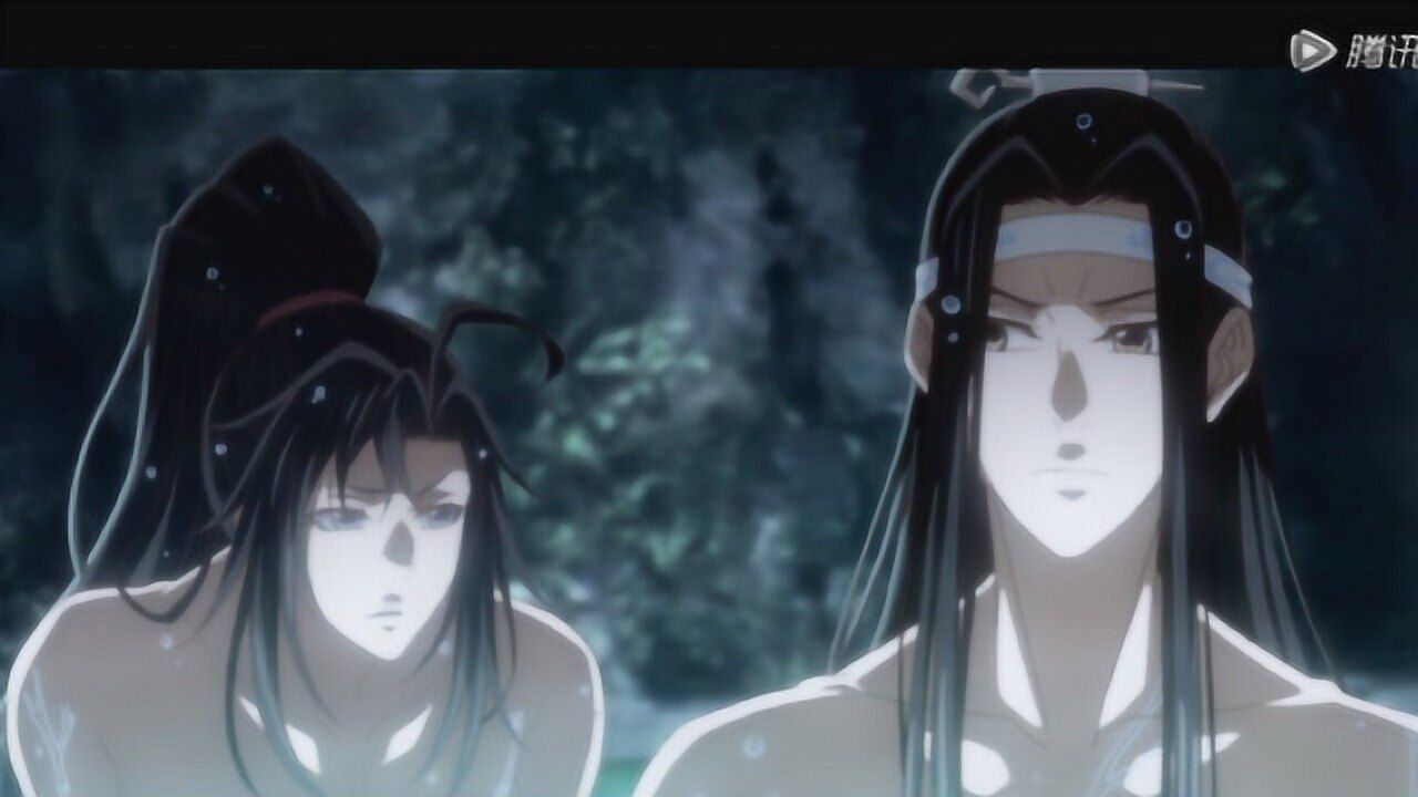 魔道祖师,魏无羡蓝忘机一起泡温泉,魏无羡你又调戏我们蓝湛