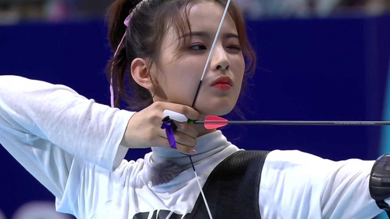 高颖浠绝对是射箭担当遇上锦鲤杨超越都不怕