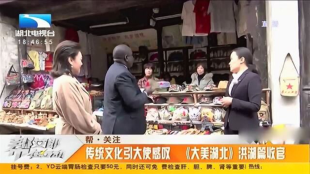 传统文化引南苏丹驻华大使感叹,《大美湖北》洪湖篇收官