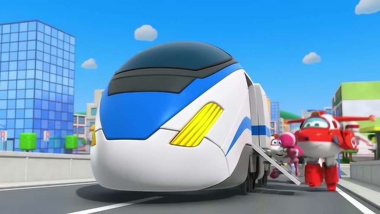 超级飞侠米克用光波把玩具火车变成了真的火车