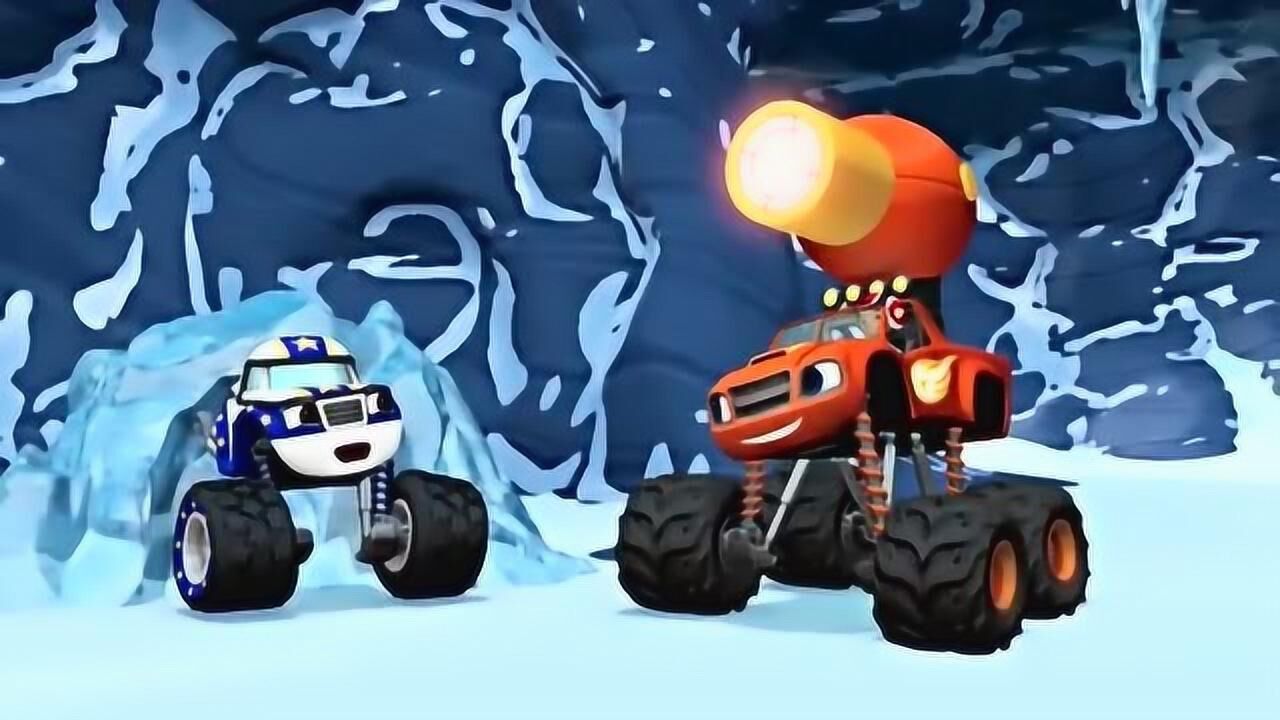 旋风战车队:飙速变身吹热风的怪兽赛车,成功的融化了达林顿的冰