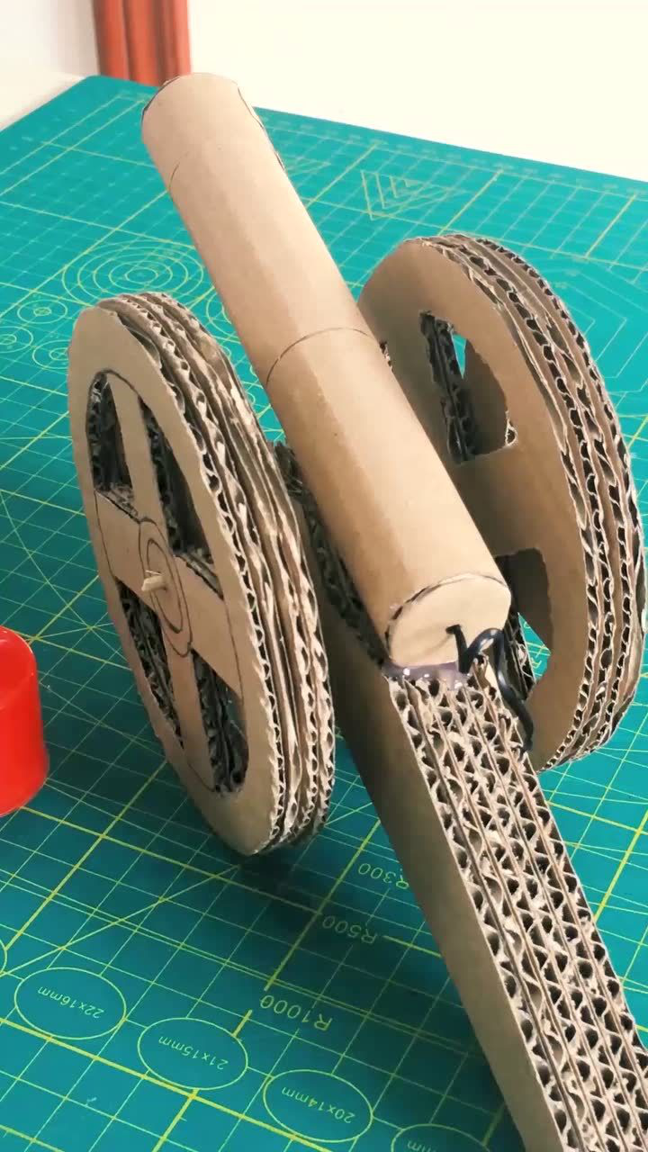 纯手工自制的甲午海战大炮台穿越回味热兵器时代