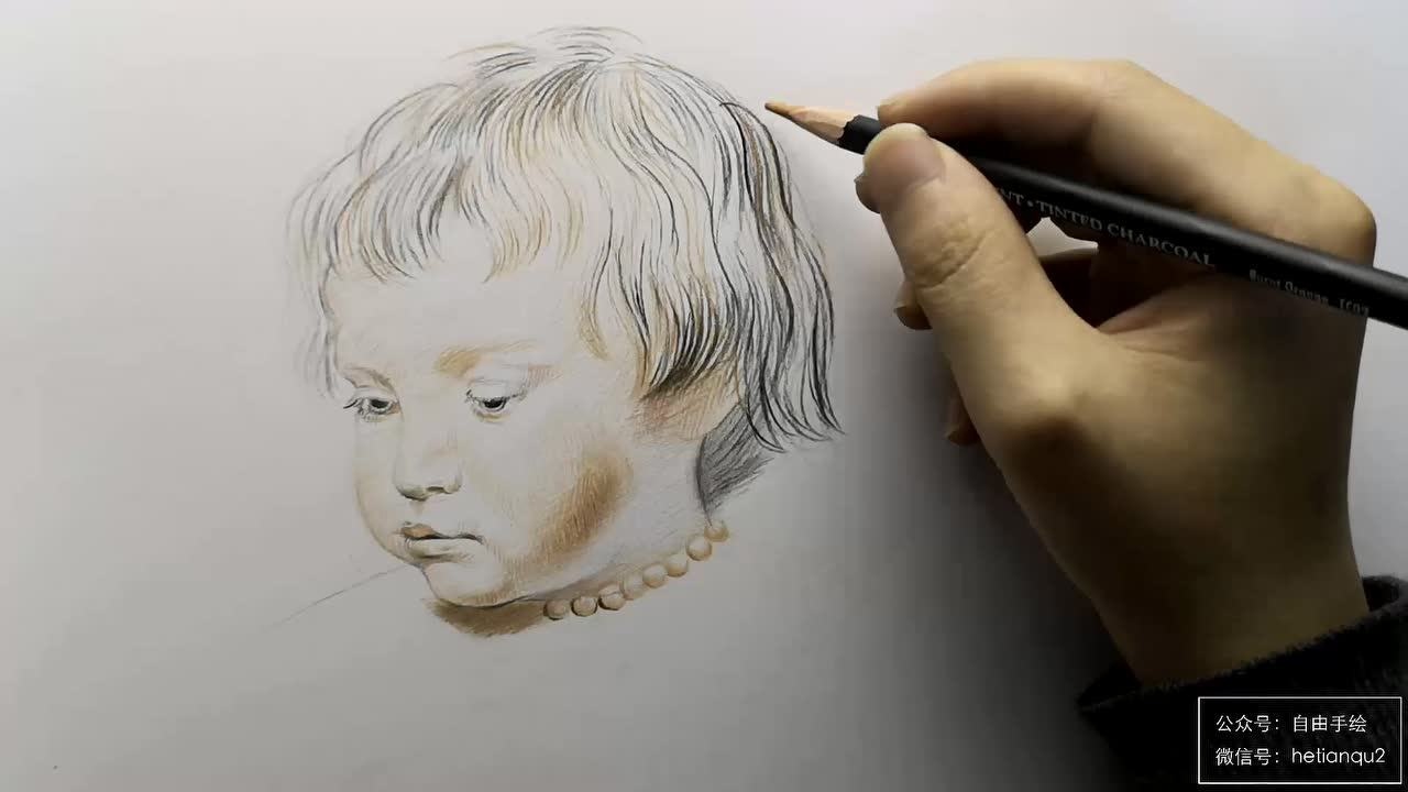 鲁本斯作品临摹过程