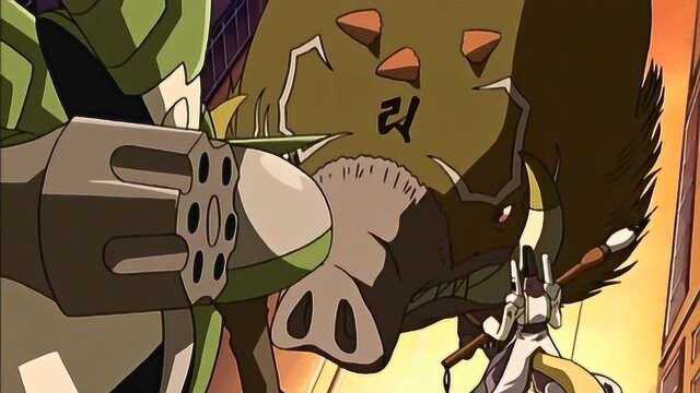 数码宝贝03:野猪兽实力不容小觑,独自对战大古拉兽和他的同伴