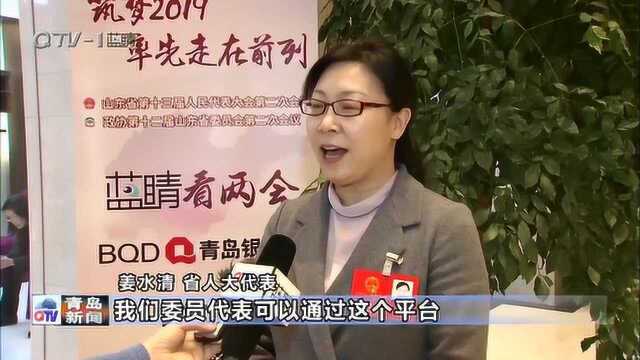 蓝睛看两会 传播好“青岛声音”