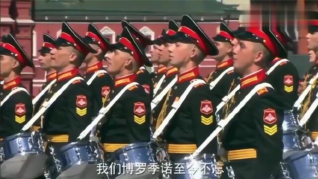 俄罗斯胜利日阅兵,结尾演唱《我们是人民的军队》,太霸气了,超燃