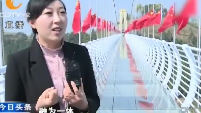 新花样,高空玻璃桥自带“破碎音效”,你敢挑战吗?