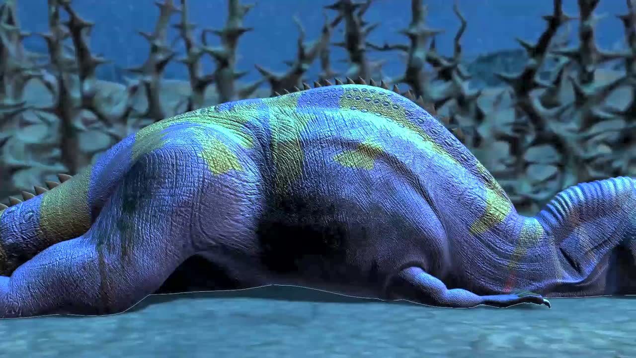 恐龙战争南方巨兽龙vs禽龙决战荆棘丛林