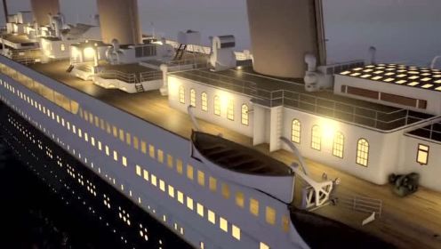 泰坦尼克号 - 实时沉没 总计2小时40分钟左右的模拟动画视频