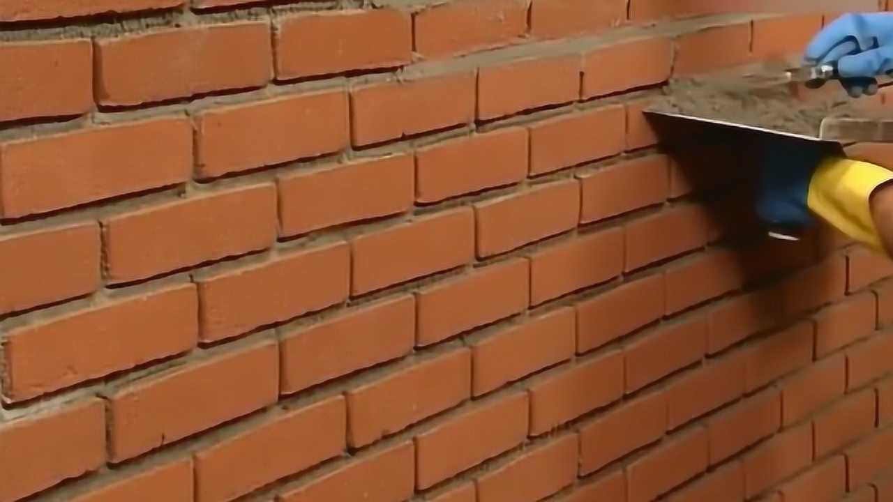 红砖墙墙面直接勾缝省钱省力效果很怀旧了真的是太好用了