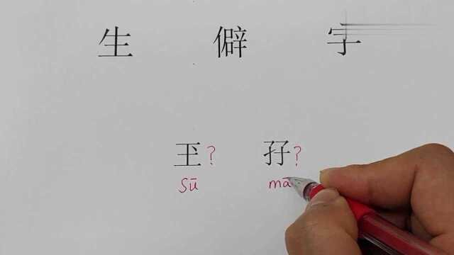 生僻字玊和孖,见过吗?其实玊是读第四声