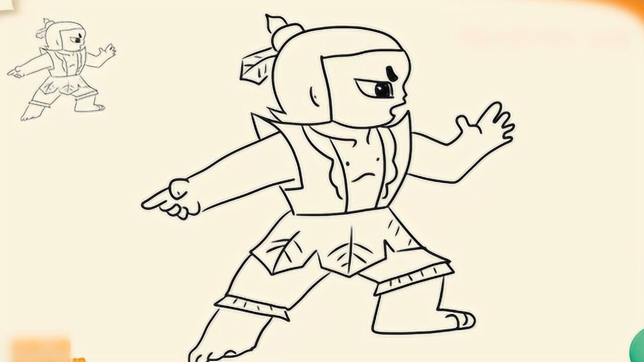 经典动漫绘画,如何画葫芦娃中的橙娃