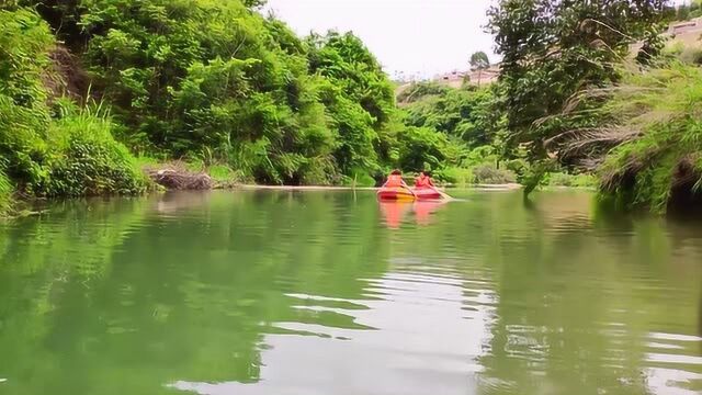 云南文山州出名旅游景点普者黑水上漂流记