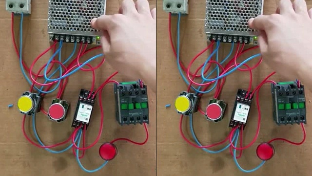电工知识利用24V的开关电源控制220V或380V电动机的线路讲解