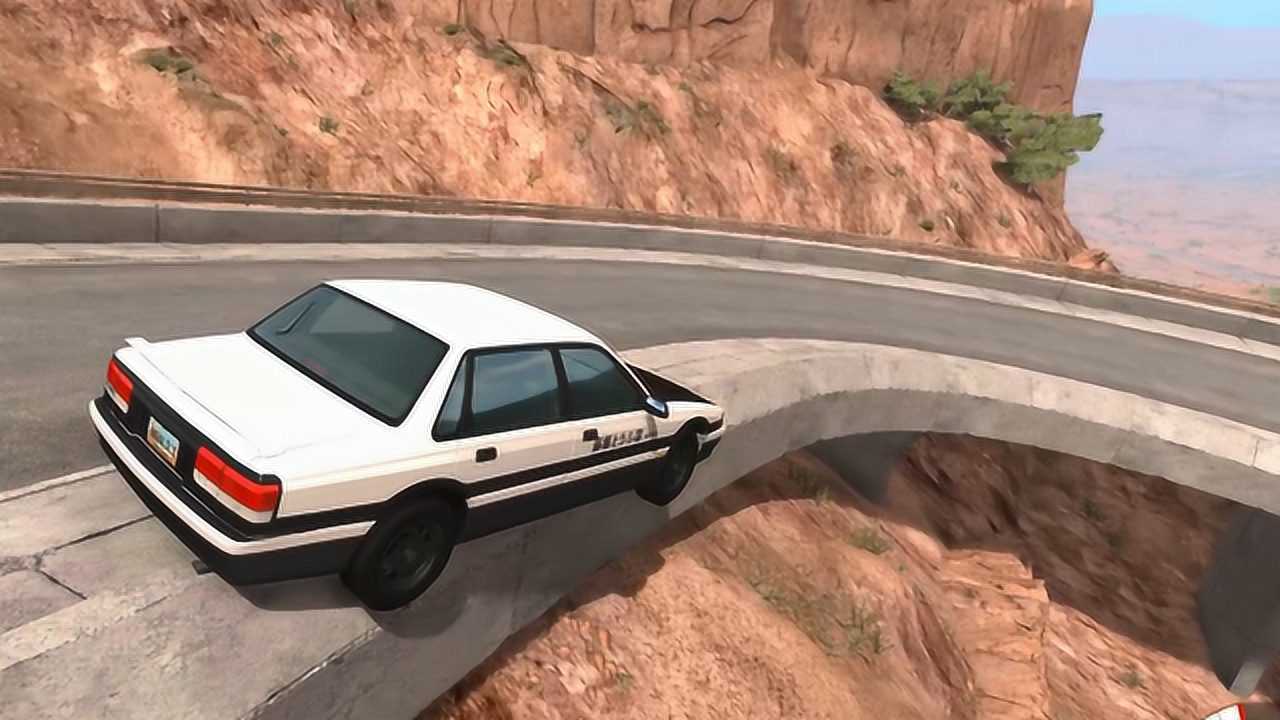 beamng:本人车技的巅峰!驾驶ae86表演排水沟过弯绝技