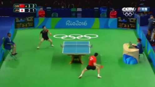经典之战！里约奥运乒乓球男单半决赛，马龙4：2水谷隼