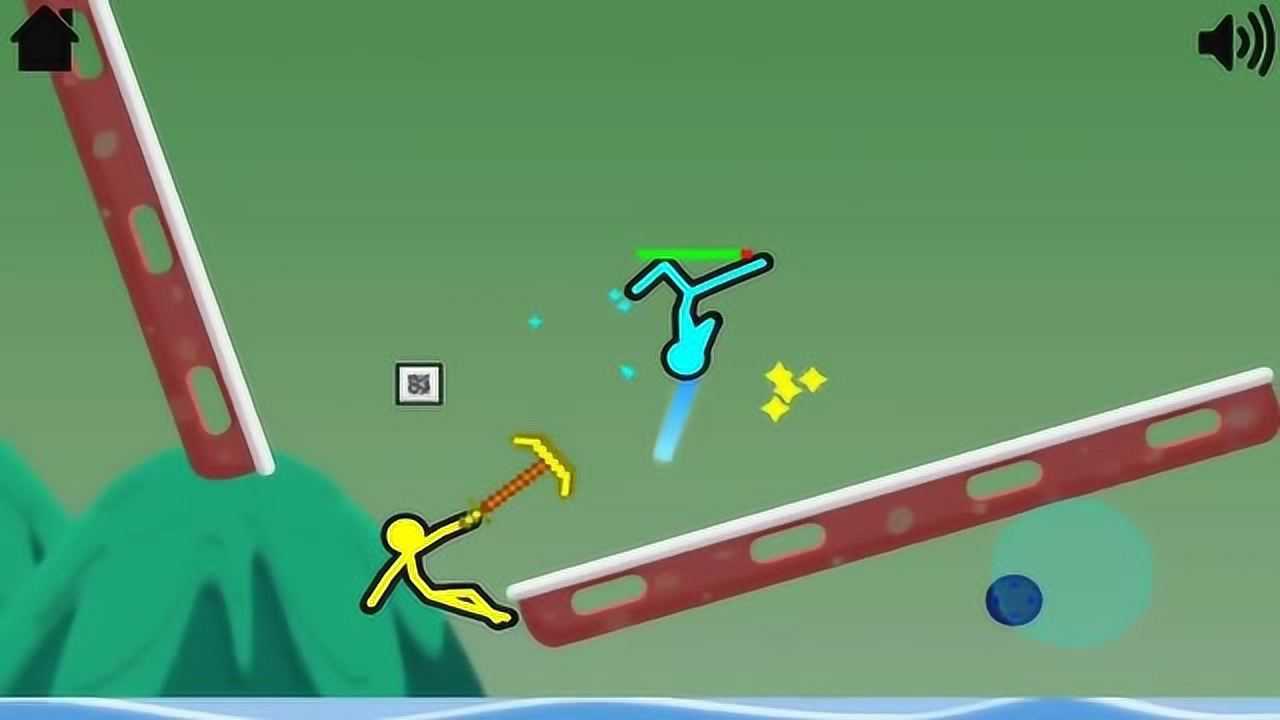 火柴人大作战:黄蓝火柴人断桥大作战