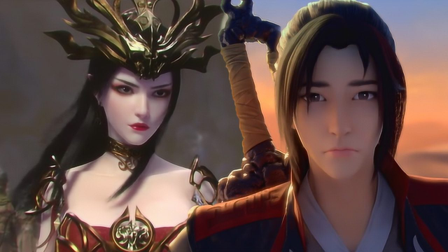 斗破苍穹3萧炎一想到美杜莎女王感慨万千还好一直陪在身旁