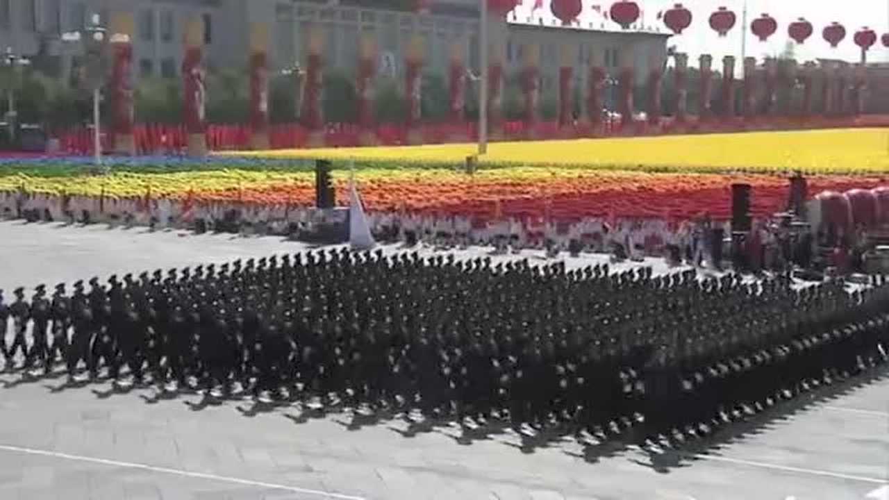 2009年大阅兵!陆军学员方队!威武!_腾讯视频