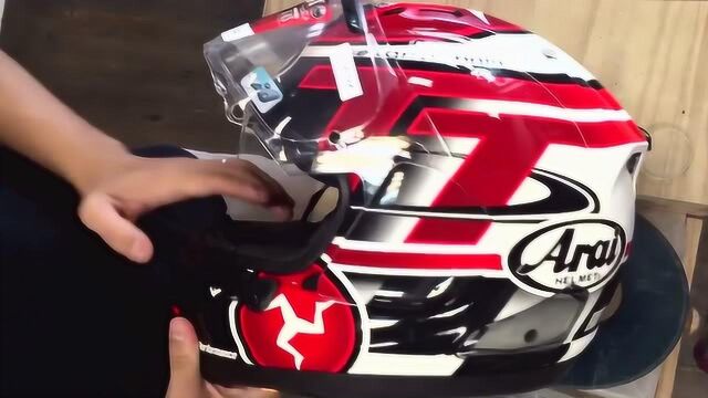 ARAI RX7X 头盔镜片内衬拆卸安装教学