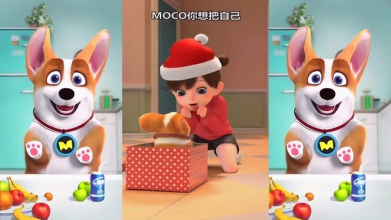 飞狗moco动漫:主人在圣诞节给我找了个伴!