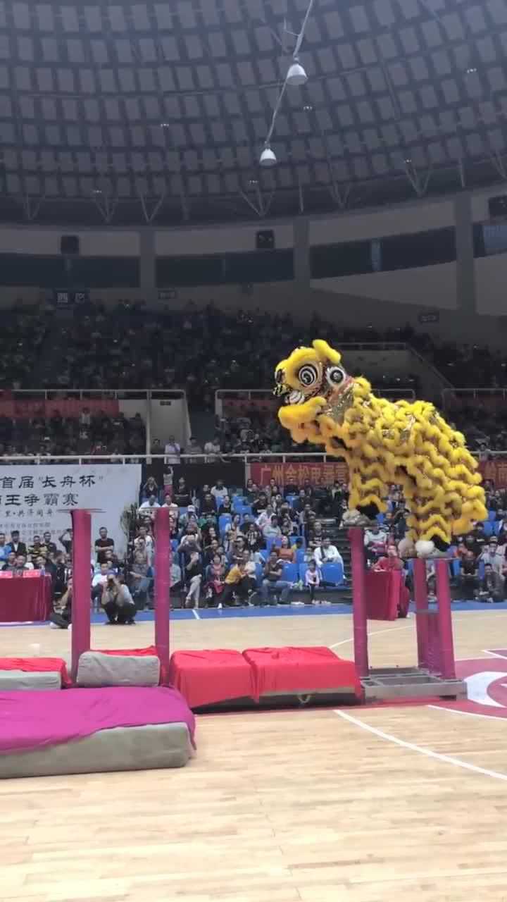 舞狮雄狮摆尾太厉害了！看了好几遍，没明白狮尾是怎么操作的_高清1080P在线观看平台_腾讯视频