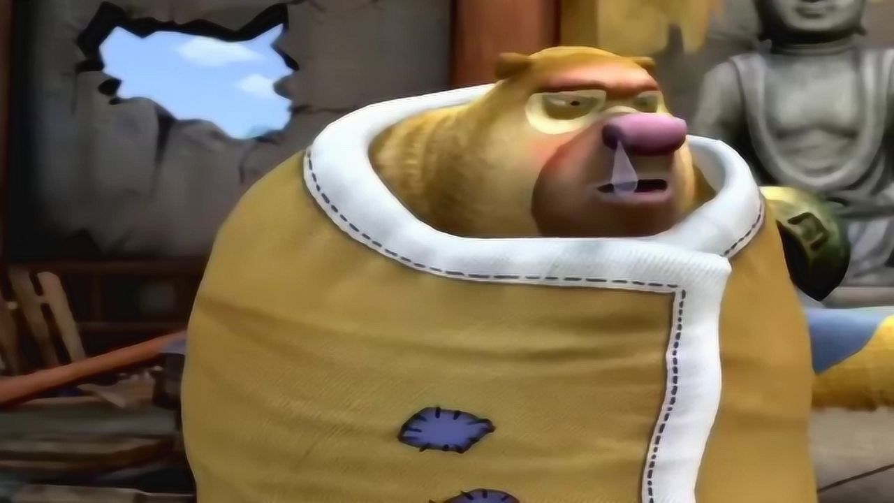 熊出没之夺宝熊兵-傻熊二感冒发烧了,翠花拿火柴放