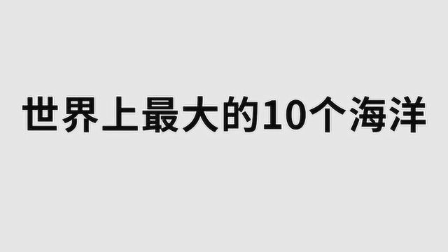 世界上最大的10个海洋