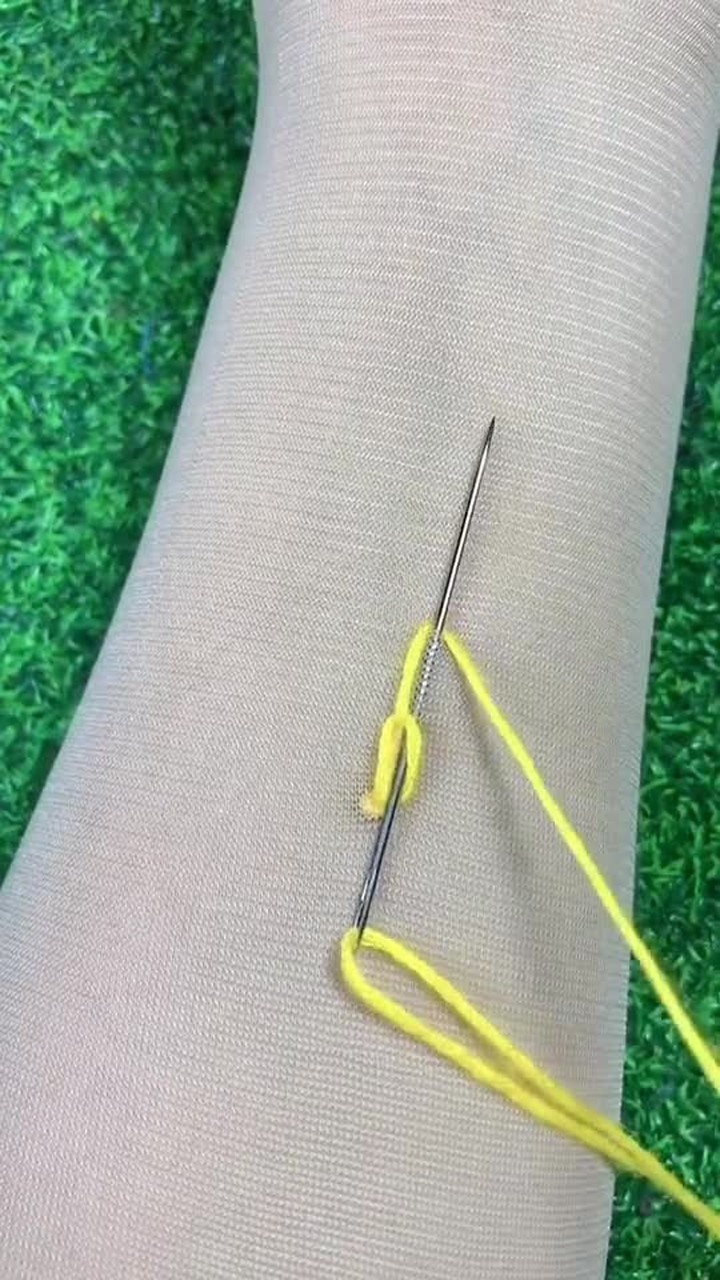 一拉就消失的针法