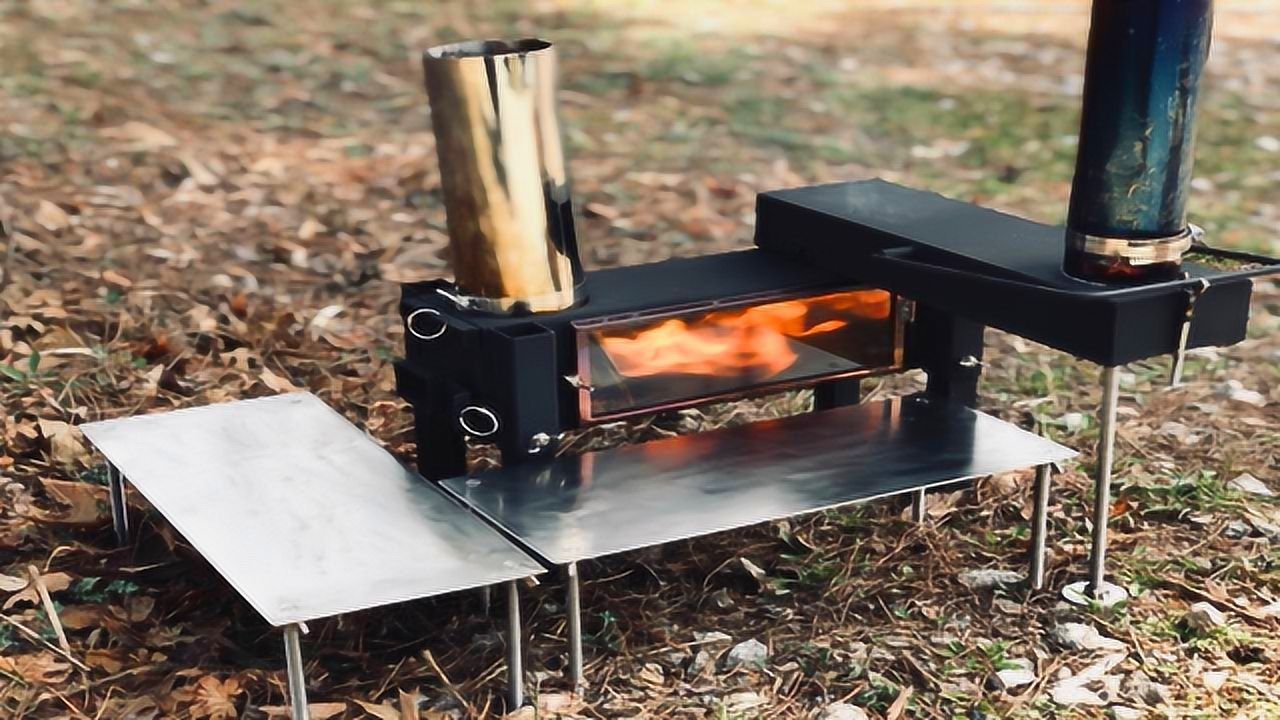 这就是新型火箭炉,韩国小伙分分钟自制一个,功能太强大了