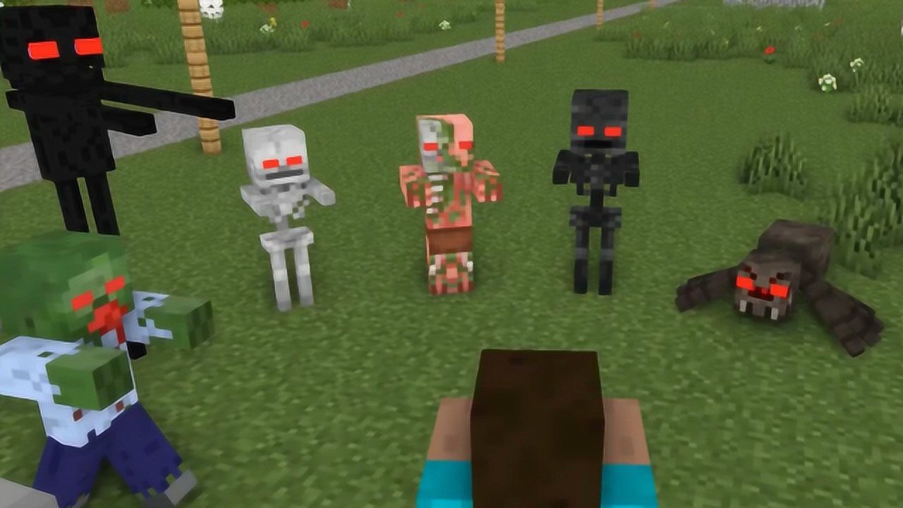 我的世界:变异僵尸感染怪物学院_腾讯视频