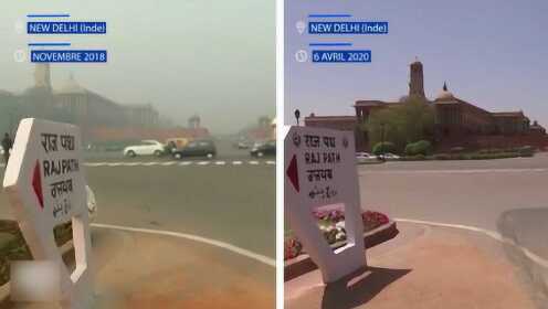 印度因疫情封锁全国后，首都空气污染消失了