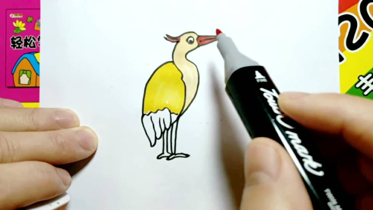 鹭鸶鸟简笔画图片