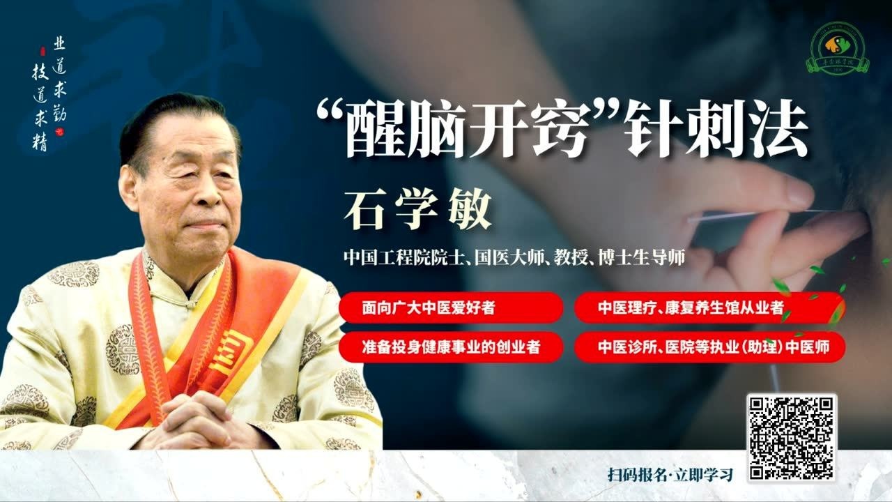 石学敏醒脑开窍针刺法vr课程中医针灸高级进阶必学