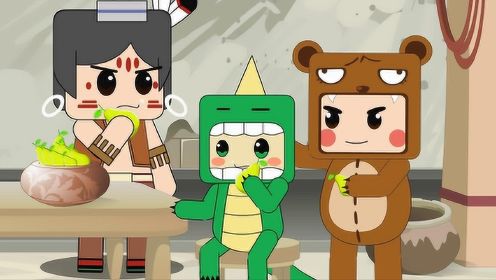 迷你世界寓言动画故事32:迷斯拉小时候是靠吃梨长大的吗