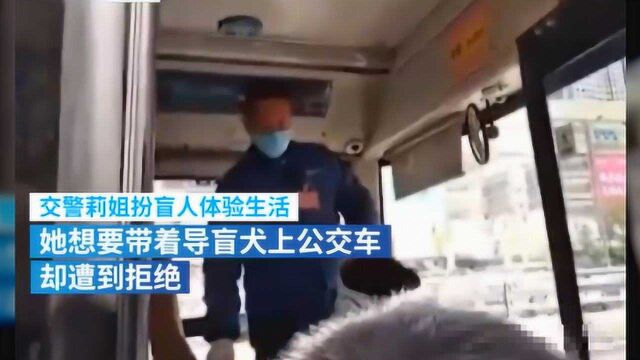 导盲犬带主人上公交车被拒后哭了:动物不能乘车,导盲犬除外