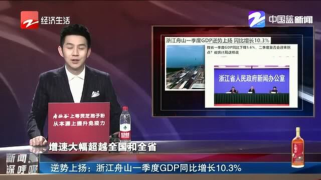 逆势上扬:浙江舟山一季度GDP同比增长10.3%