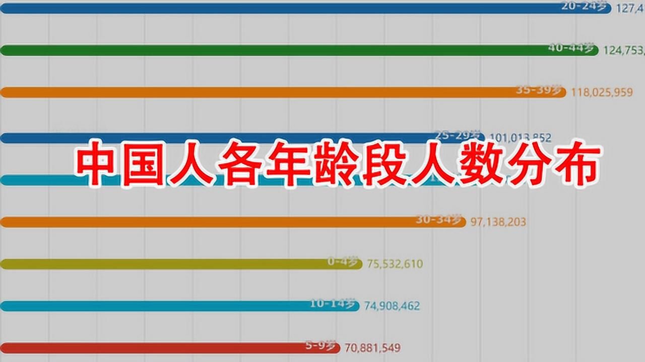 【数据可视化】中国各年龄段人数分布_高清