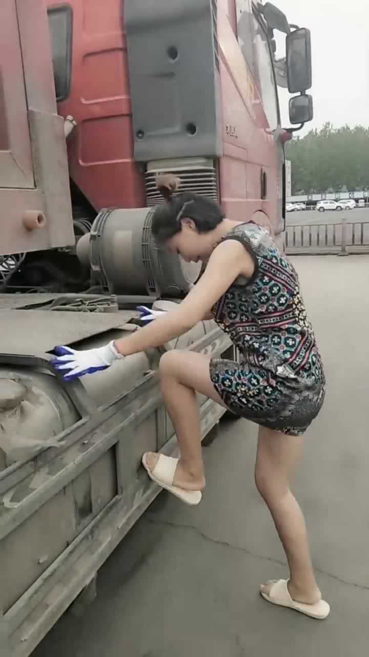 广东货车女汉子图片