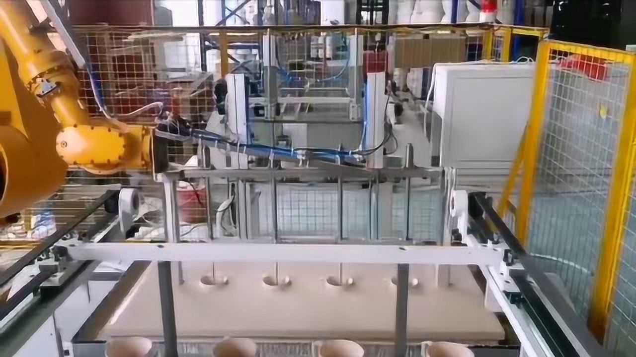 机械手自动杯子自动浸釉