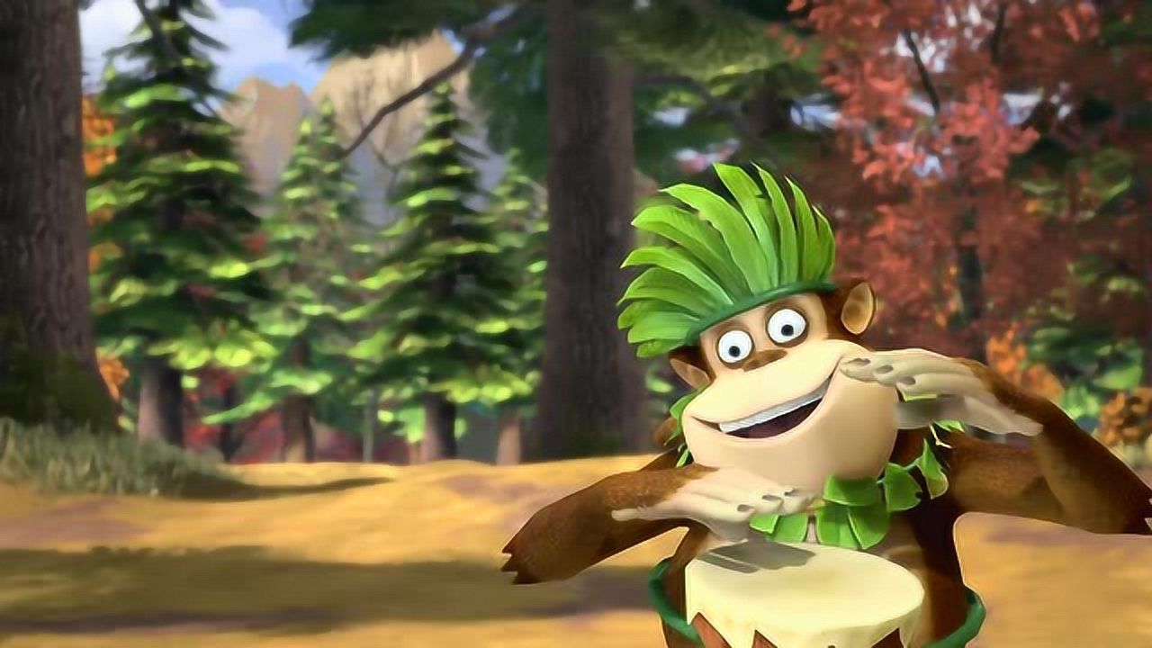 熊出没之雪岭熊风:吉吉国王很开心,还一直跳舞!