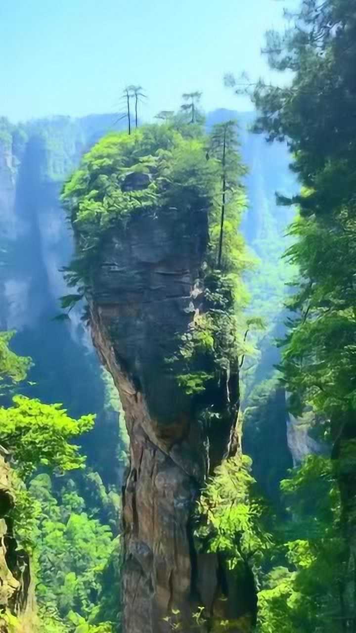 张家界乾坤柱,阿凡达取景地,这美景真是勾魂夺魄!