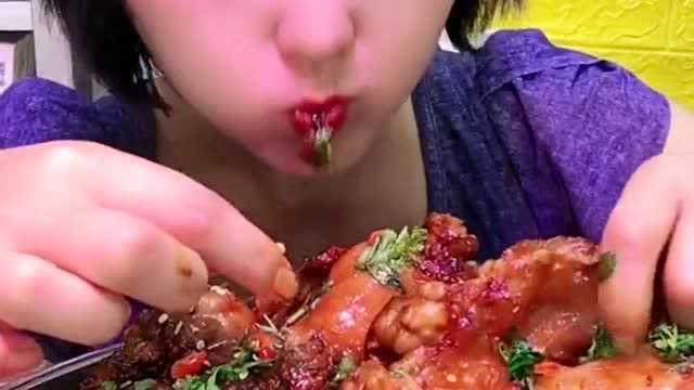 美食吃播,美味窝骨筋